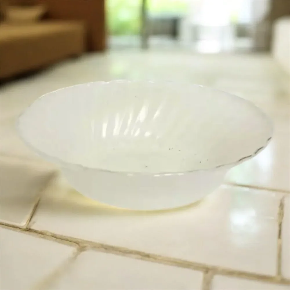Vintage Anchor Hocking Milk Glass Bowl – 8 Inches – Classic White Glassware